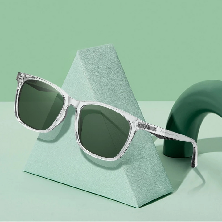 Drune | Klassische Sonnenbrille mit transparentem Rahmen