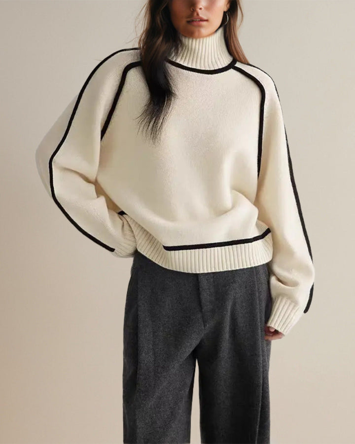 Drune | Turtleneck Pullover - Moderner Oversize Strickpullover für Herbst & Winter