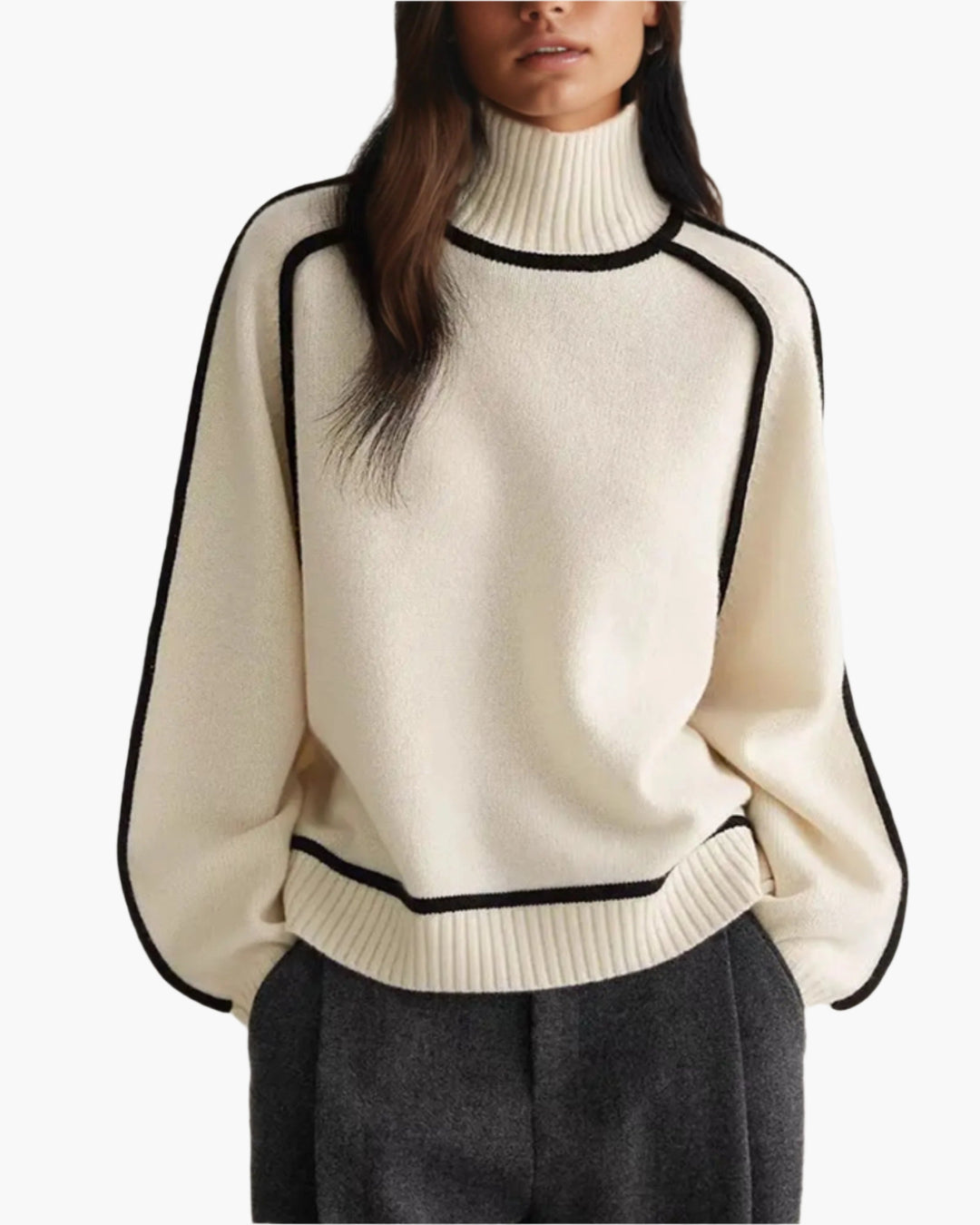 Drune | Turtleneck Pullover - Moderner Oversize Strickpullover für Herbst & Winter