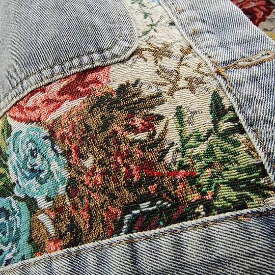 Drune | Floral Jeansjacke für Damen Juli