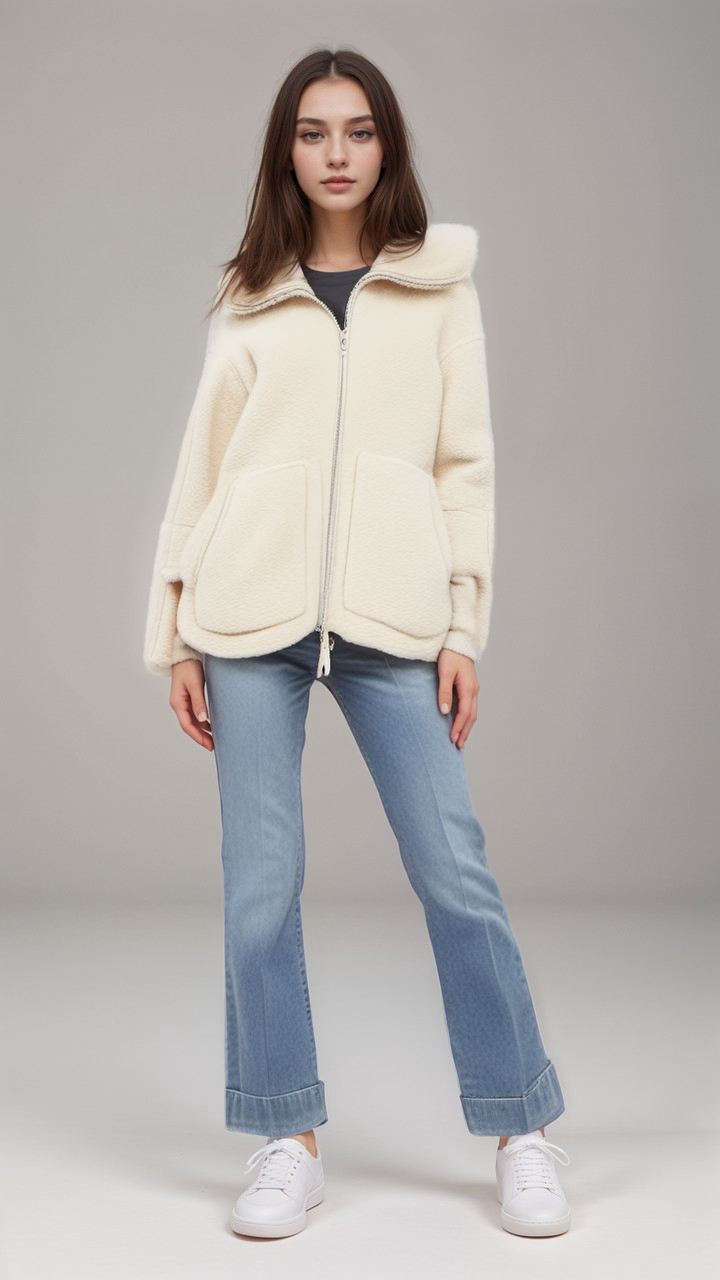 Drune | Teddy Fleece Jacke Polyester Warm, Bequem