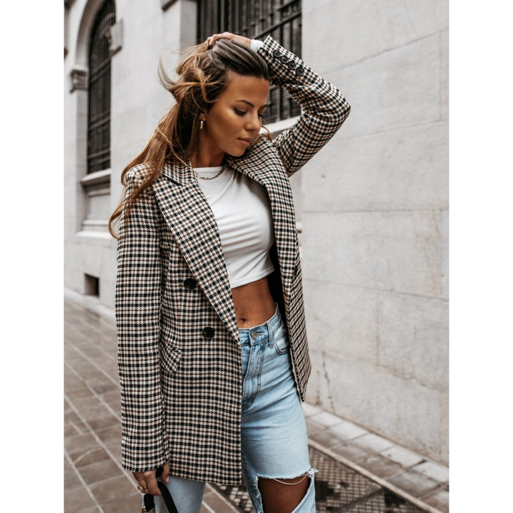 Drune | Damen Taillierte Passform Blazer Wollmix