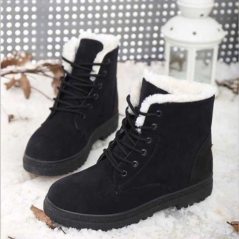 Drune |  Winter Stiefeletten mit Wolle und Absatz für Damen - Ideal für den Winter