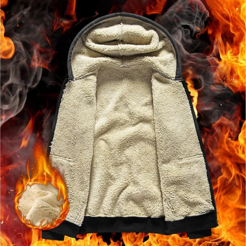 Drune | Kuschelige Unisex Lammfell Kapuzenjacke