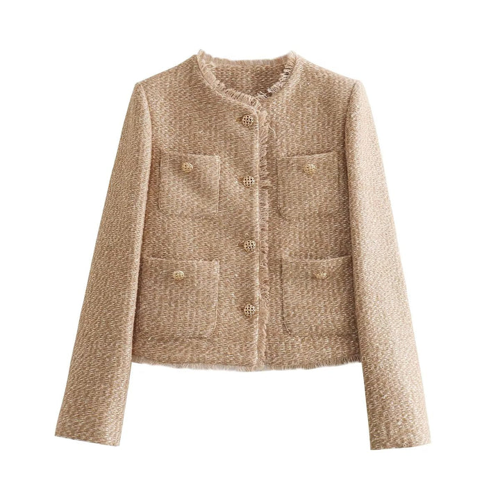 Drune | Klassisches Damen Tweed Jäckchen Slim Fit
