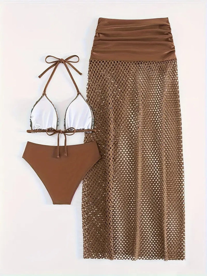 Drune | Dreiteiliges Bikini Satz Mit Tribal Print Für Damen