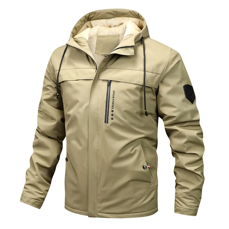 Drune | Jacke - Reguläre Passform - Fleece-Futterkapuze - Winddicht Wasserabweisend - Reißverschlusstaschen
