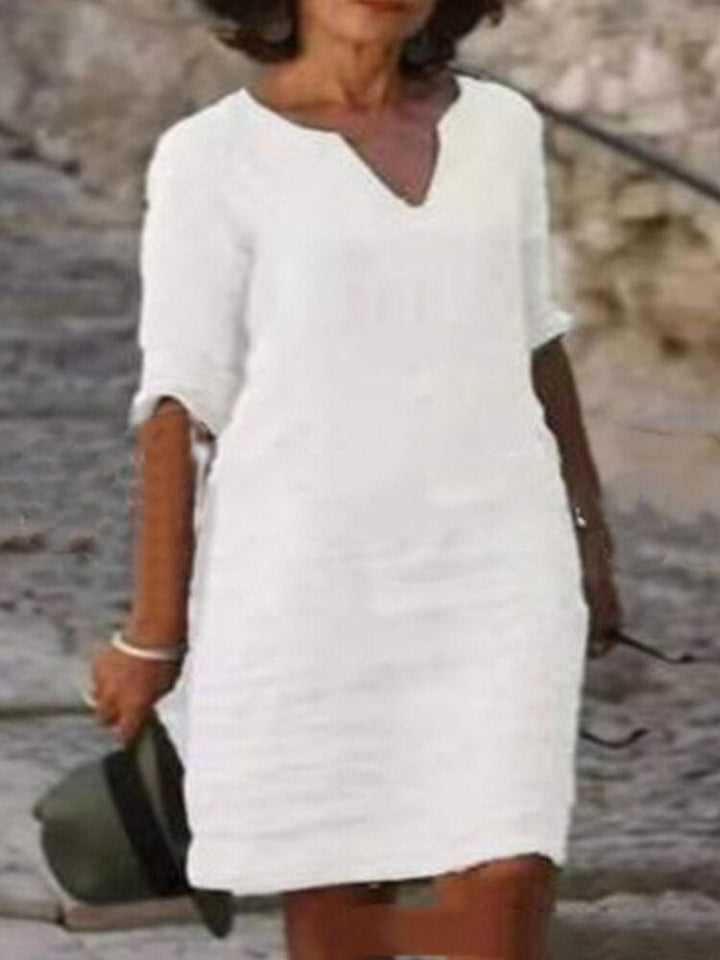 Drune | Midi Kleid - Stilvolles und Entspanntes Midikleid für Jeden Tag