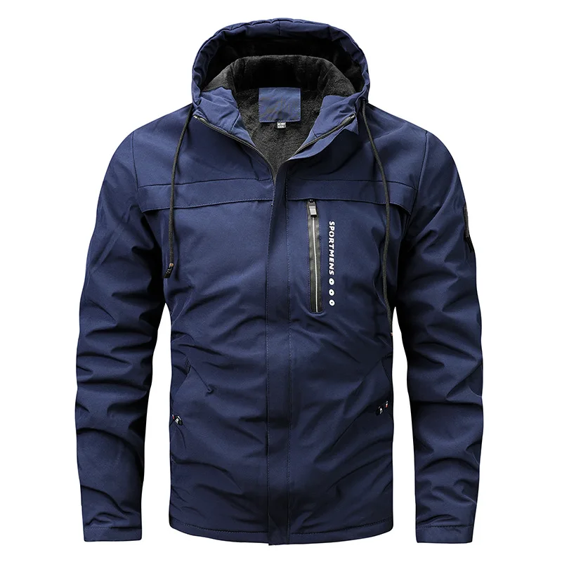 Drune | Jacke - Reguläre Passform - Fleece-Futterkapuze - Winddicht Wasserabweisend - Reißverschlusstaschen