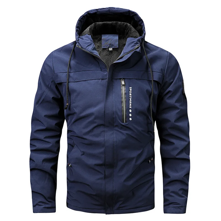 Drune | Jacke - Reguläre Passform - Fleece-Futterkapuze - Winddicht Wasserabweisend - Reißverschlusstaschen