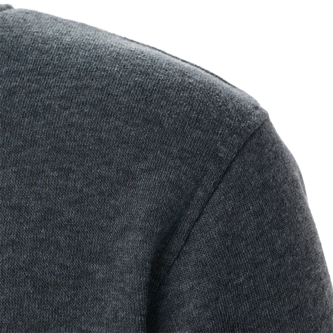 Drune | Klassisches Sweatshirt mit Reißverschluss Baumwollmischung Komfort und Stil