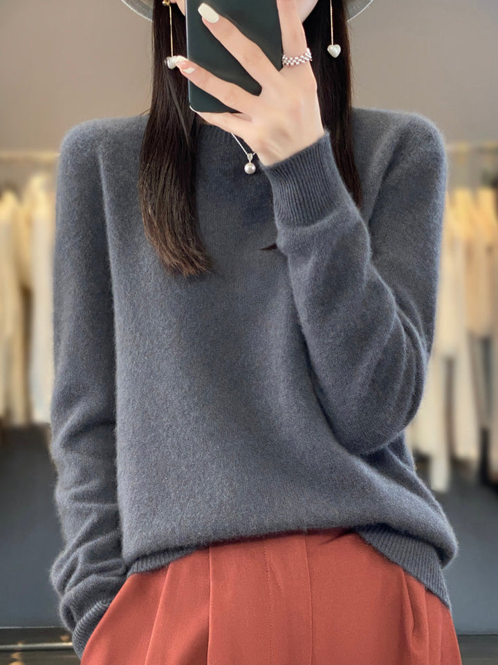 Drune | lässiger Strickpullover mit O-Ausschnitt