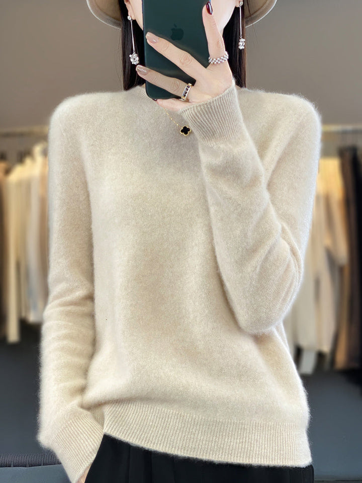 Drune | lässiger Strickpullover mit O-Ausschnitt