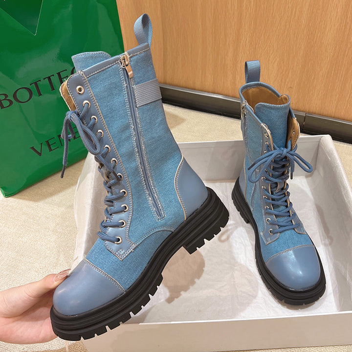 Drune | Klettverschluss Ösen Stiefeletten