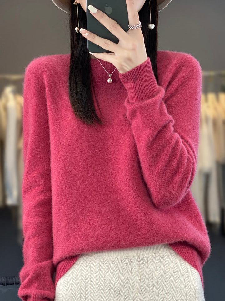Drune | lässiger Strickpullover mit O-Ausschnitt