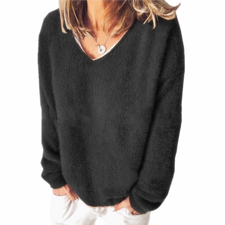 Drune | V-Ausschnitt Sweatshirt Langarm Freizeitstil