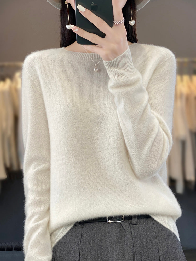 Drune | lässiger Strickpullover mit O-Ausschnitt