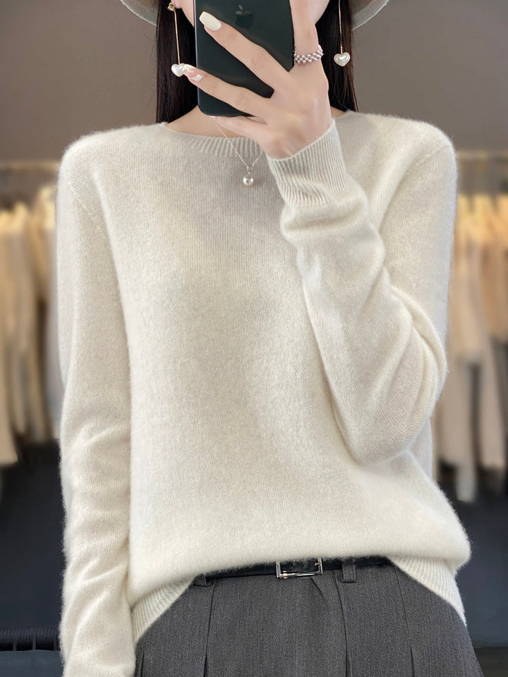 Drune | lässiger Strickpullover mit O-Ausschnitt