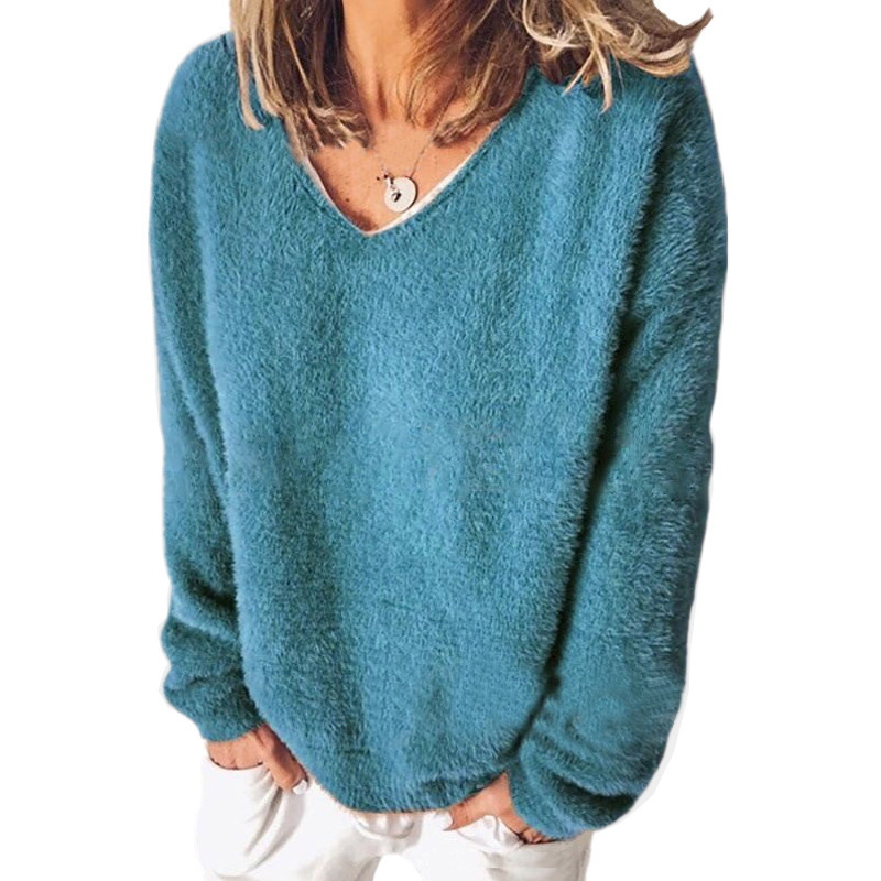 Drune | V-Ausschnitt Sweatshirt Langarm Freizeitstil