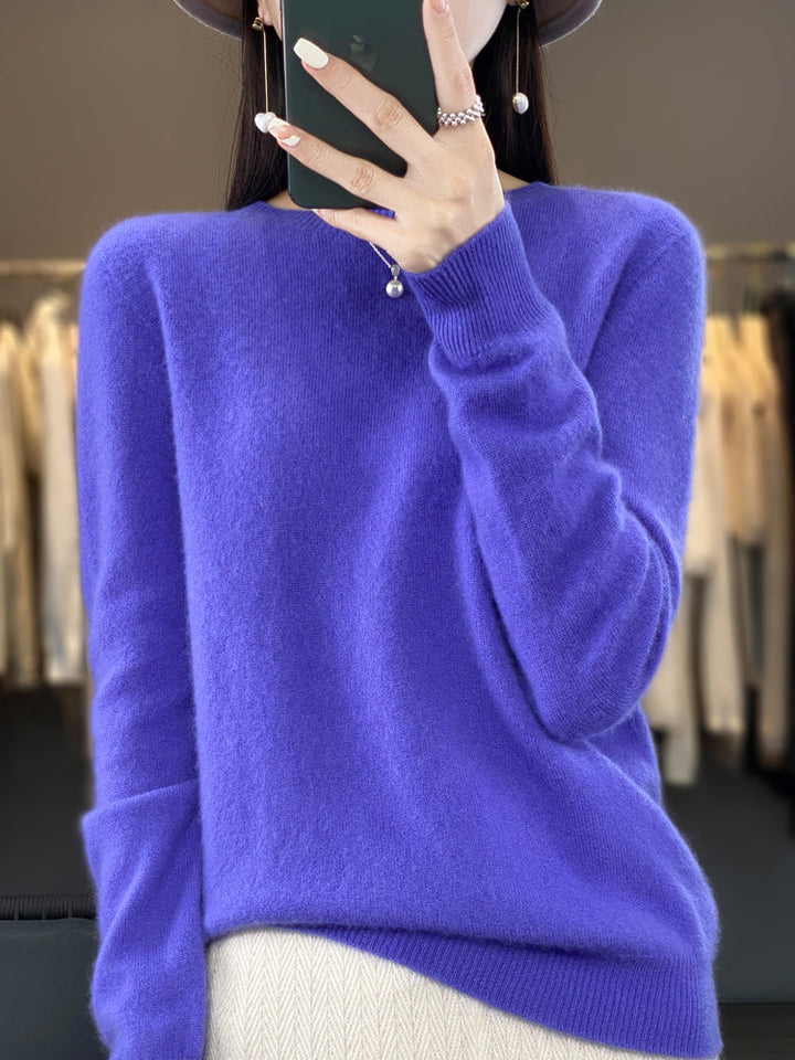 Drune | lässiger Strickpullover mit O-Ausschnitt