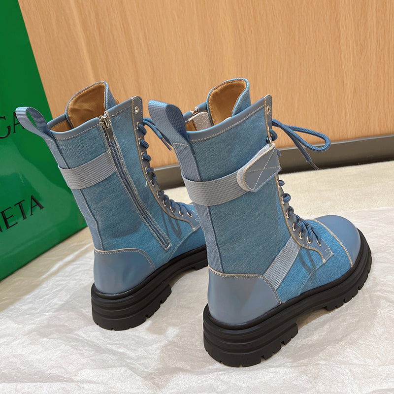 Drune | Klettverschluss Ösen Stiefeletten