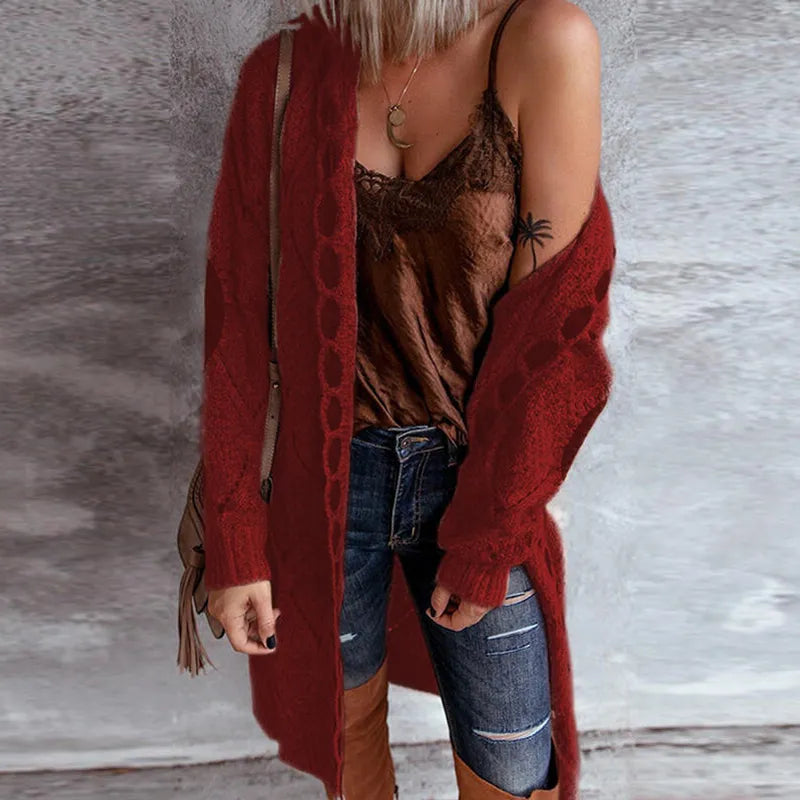 Drune | Eleganter Strickpullover mit Kapuze im Vintage-Stil