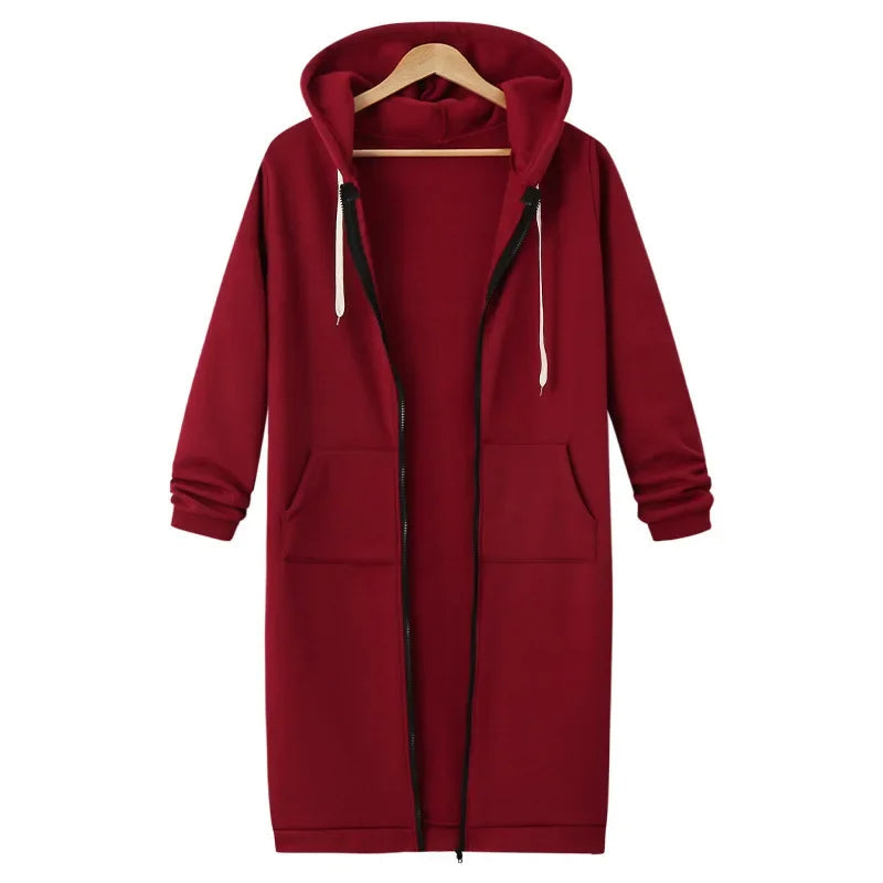 Drune | Lange Kapuzenjacke