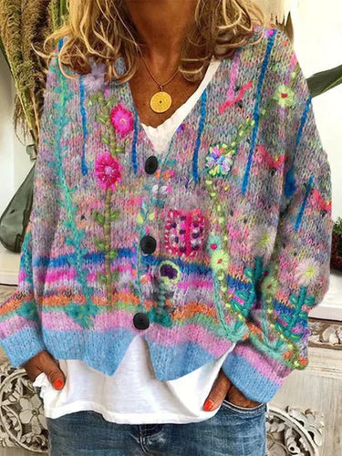 Drune | Colorful & Stylish Printed Jacket with Buttons