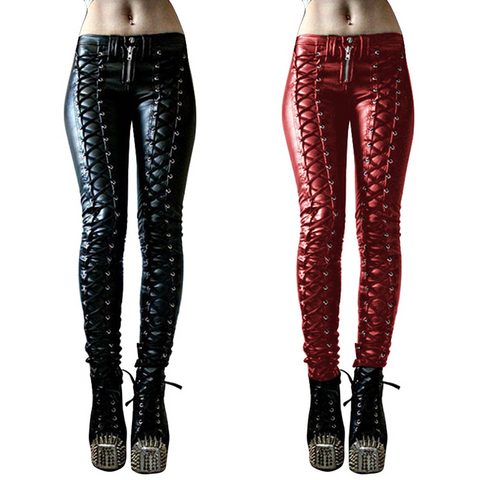 Drune | Schlank und Stilvoll Punk Bandage Hose