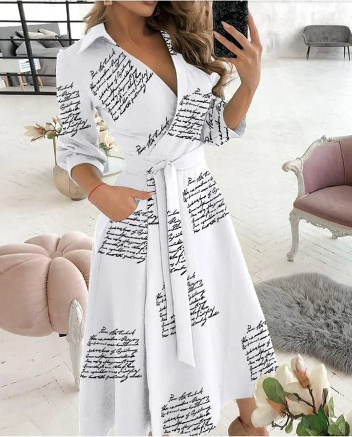 Drune | Midi Kleid Elegantes Design Formelle & Abendmode