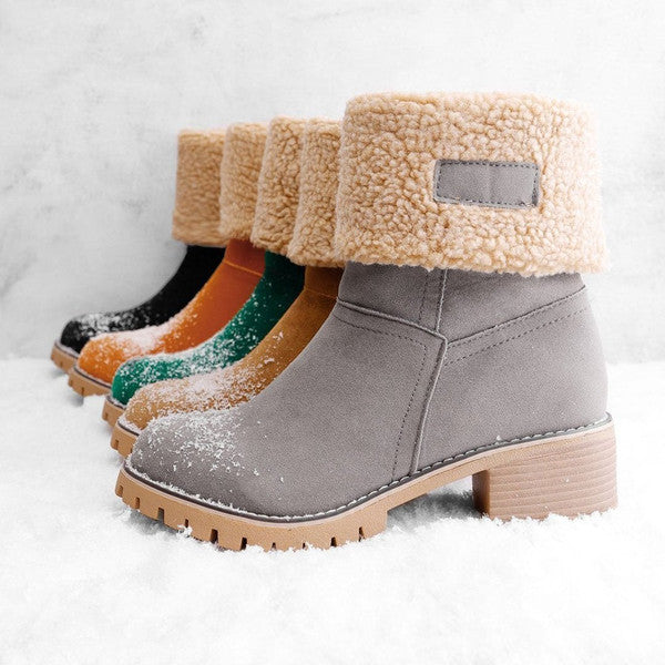 Drune | Stilvolle Warme Schneestiefel Aus Leder
