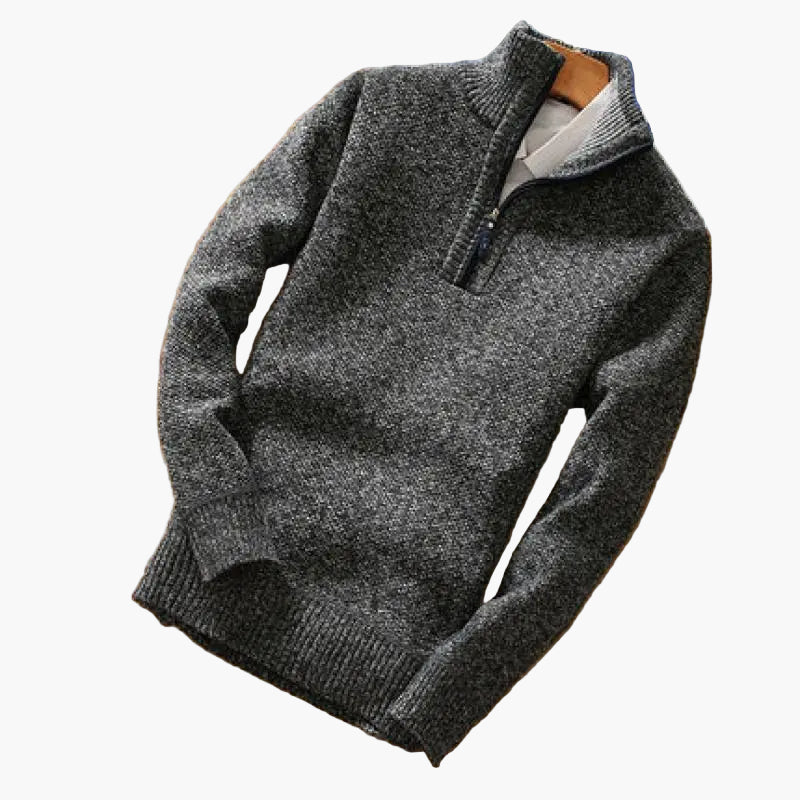 Drune | Strickpullover mit Reißverschluss - Moderner Freizeitstil für Alltag und Büro