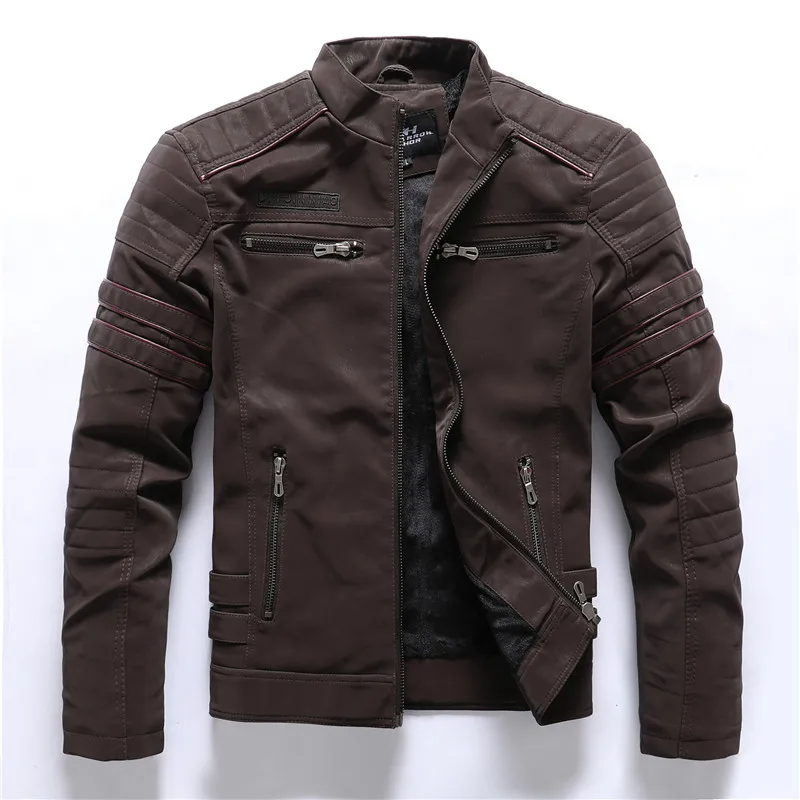 Drune | Motorradjacke - Slim Fit - Fleece-Futter - Steppdetails - Reißverschlusstaschen