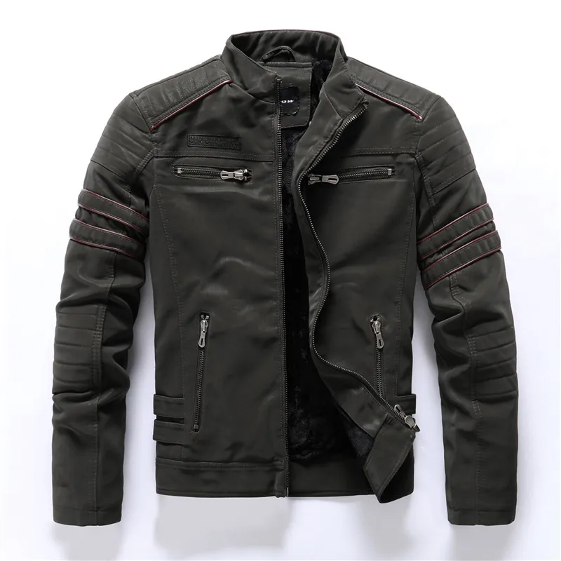 Drune | Motorradjacke - Slim Fit - Fleece-Futter - Steppdetails - Reißverschlusstaschen