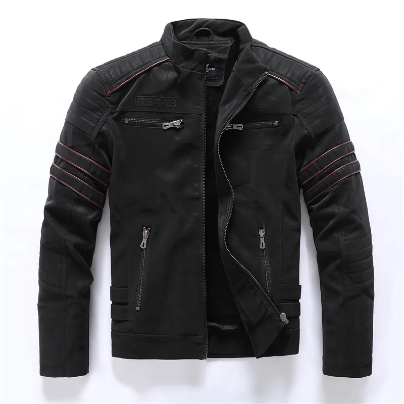 Drune | Motorradjacke - Slim Fit - Fleece-Futter - Steppdetails - Reißverschlusstaschen