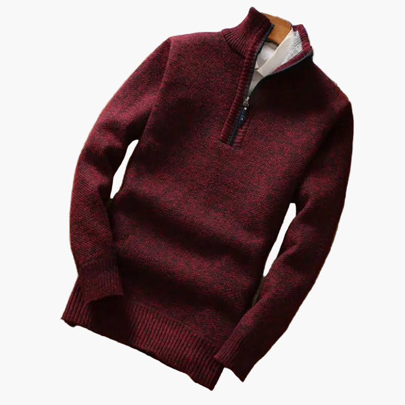 Drune | Strickpullover mit Reißverschluss - Moderner Freizeitstil für Alltag und Büro