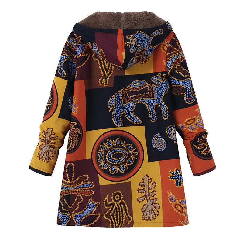 Drune | gemusterte jacke im vintage-stil