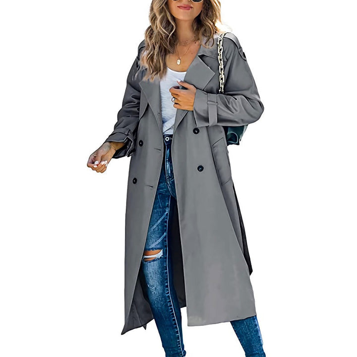 Drune | Langer Herbst Trenchcoat für Damen