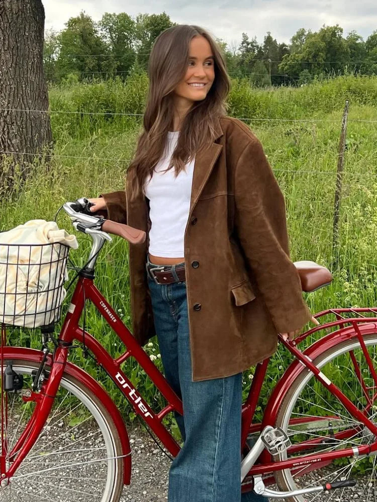 Drune | Vintage Wildlederjacke