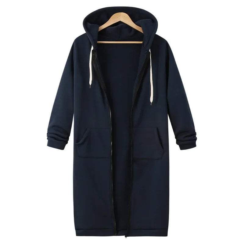 Drune | Lange Kapuzenjacke