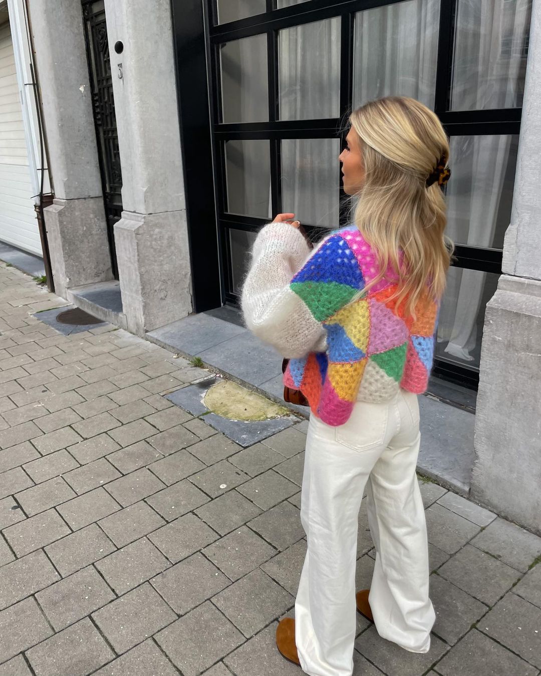 Drune | Strickjacke mit buntem Patchwork