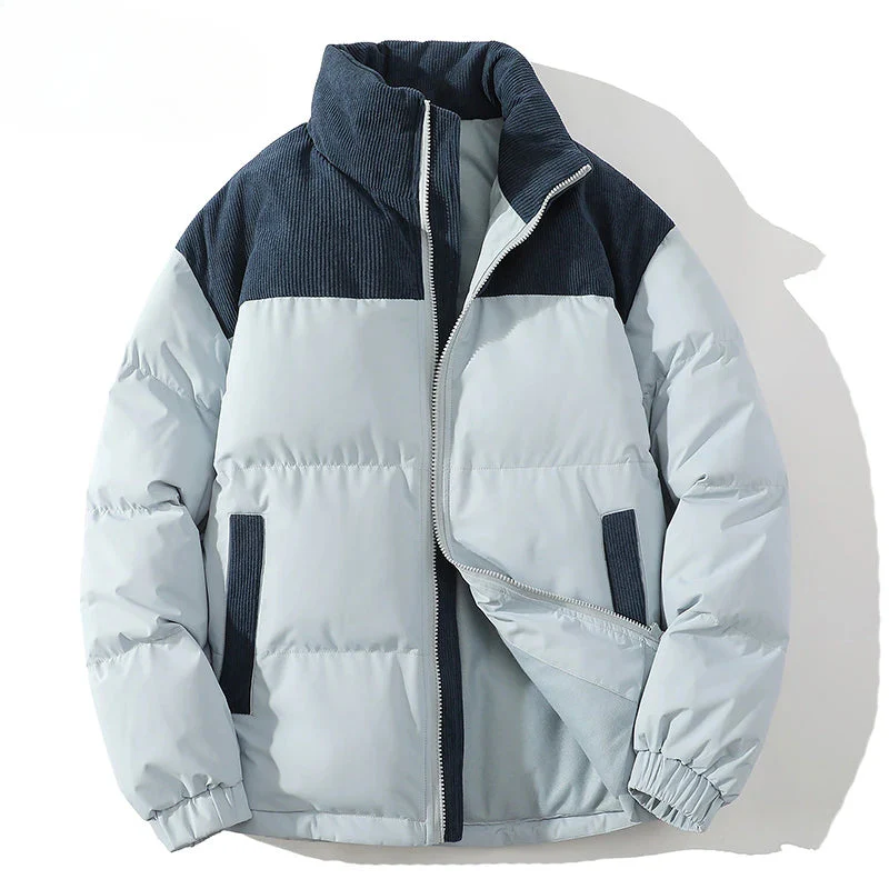 Drune | Pufferjacke Polyester Gestepptes Futter Ripp Cord Stück Elastische Bündchen