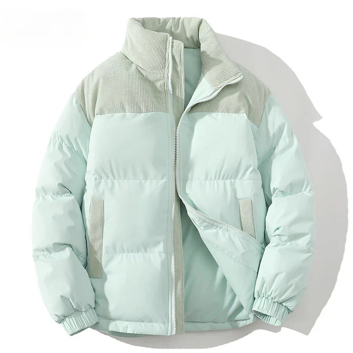 Drune | Pufferjacke Polyester Gestepptes Futter Ripp Cord Stück Elastische Bündchen
