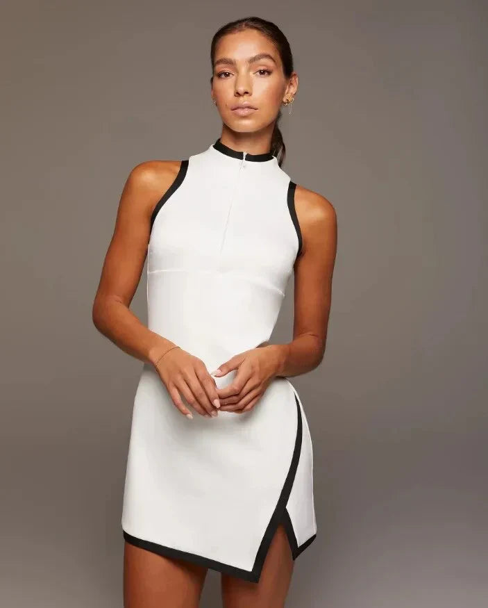 Drune | Tennis Mini Kleid mit Reißverschluss vorne