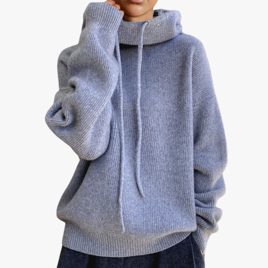 Drune | Oversized Strickpullover mit Hohem Kragen Acryl Warm und Komfortabel