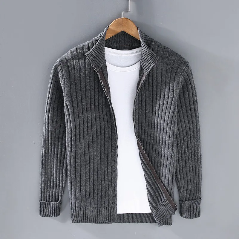 Drune | Merino Strickjacke mit Reißverschluss
