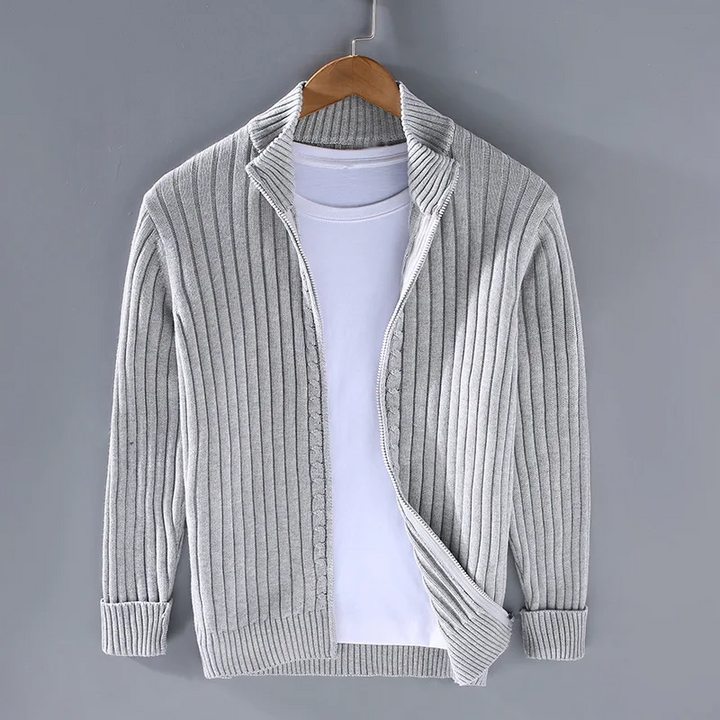Drune | Merino Strickjacke mit Reißverschluss