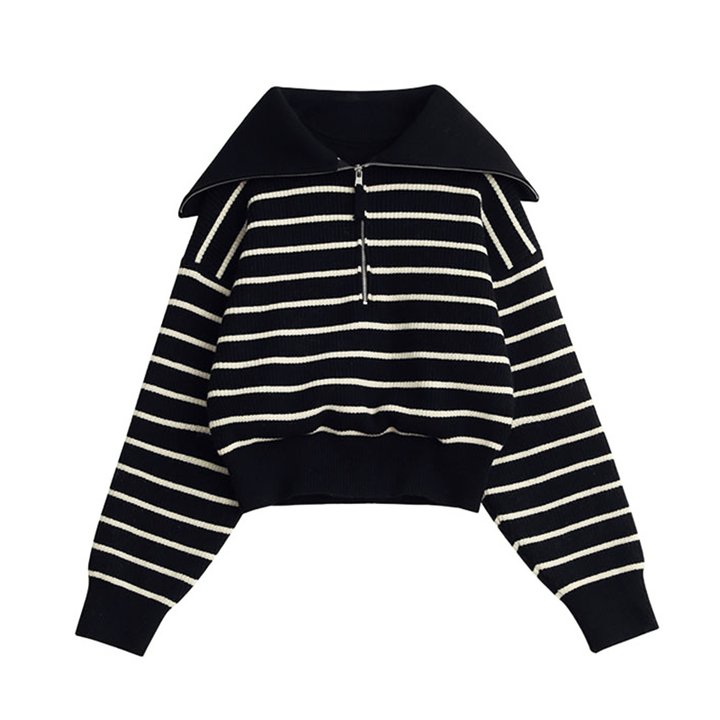 Drune | Pullover mit halbem Reißverschluss für Frauen