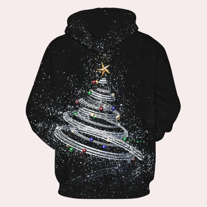 Drune | Weihnachtlicher Kapuzenpullover Für Herren Mit Muster