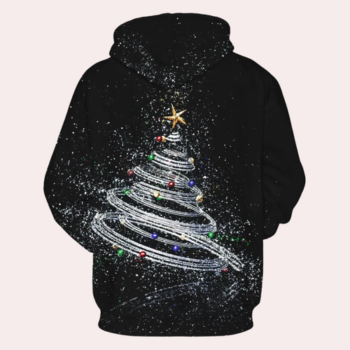 Drune | Weihnachtlicher Kapuzenpullover Für Herren Mit Muster